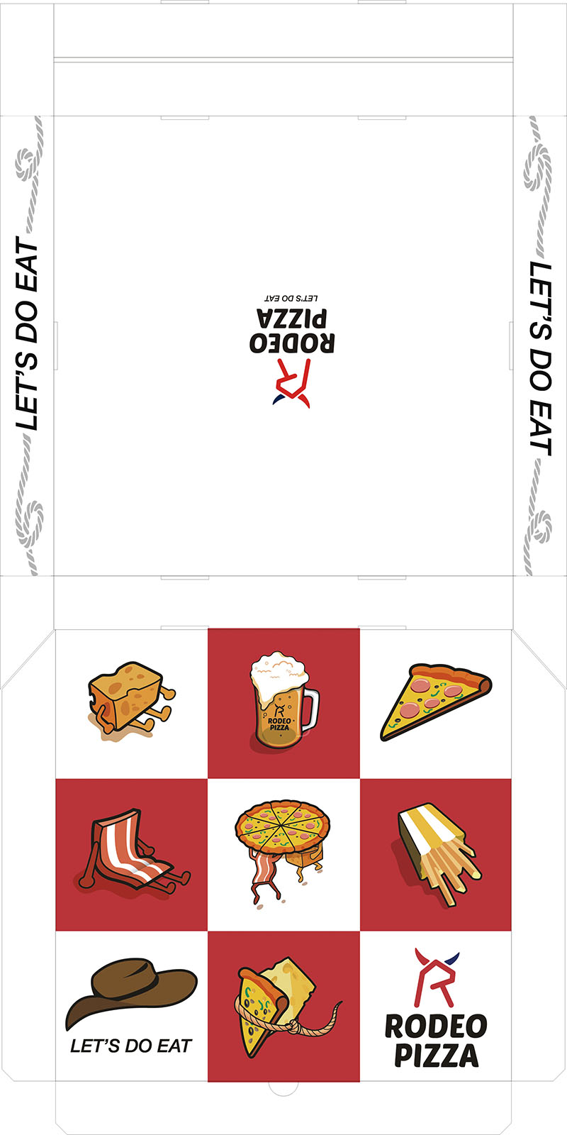 披萨卡盒包装设计